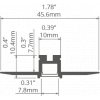 LED hliníkový profil KLUŚ KOZEL-10 |neanodizovaná