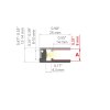 LED hliníkový profil KLUŚ KRAV-810 |stříbrná anoda