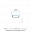 LED hliníkový profil KLUŚ MICRO-ALU |stříbrná anoda