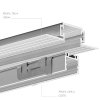 LED hliníkový profil KLUŚ OPK-4 |stříbrná anoda