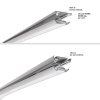 LED hliníkový profil KLUŚ STOS-ALU |stříbrná anoda