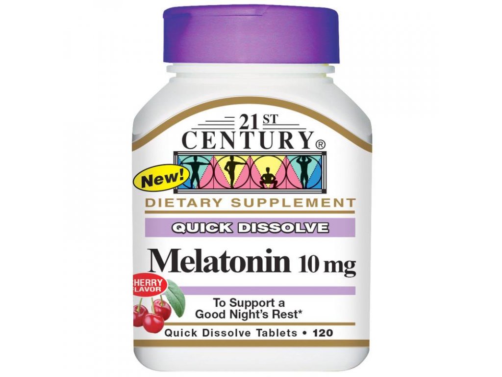 Melatonín 10 mg 120T rozpustí. V USA 21. \ T_0