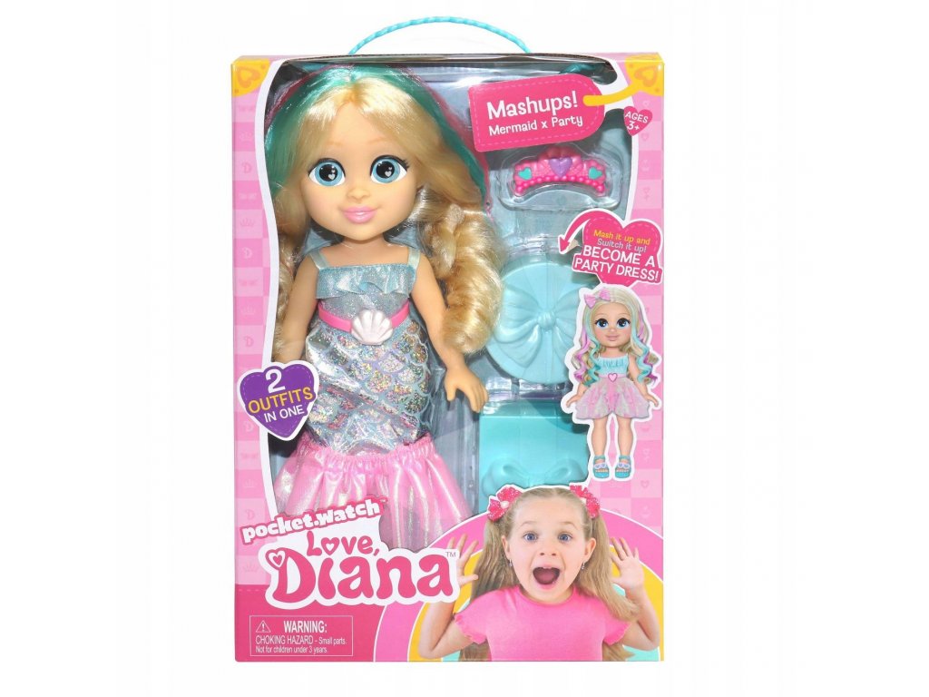 Bábika - Láska, Diana Doll Mermaid 33cm_4
