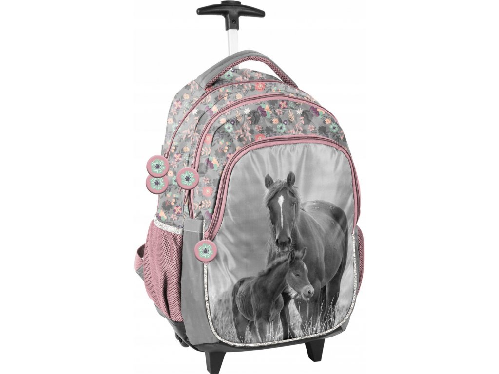 Školská taška, batoh - Školský batoh na kolieskách- Kôň