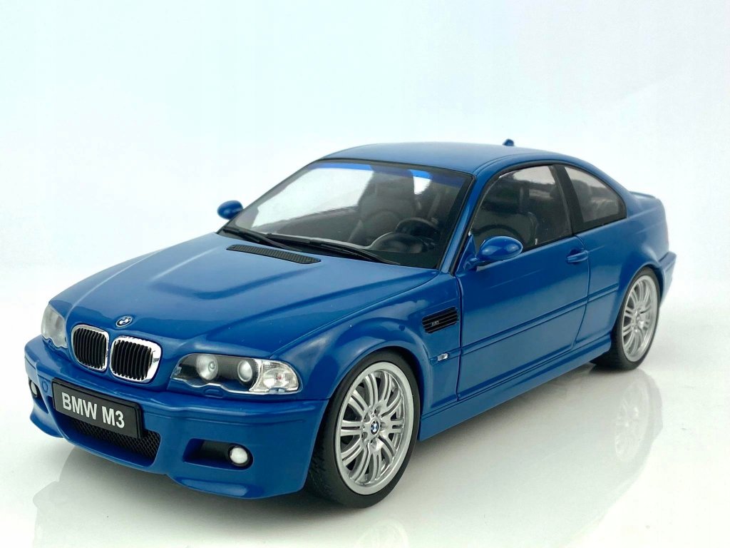Model BMW E46 Coupé M3 2000 Laguna Blue 1:18 Solido