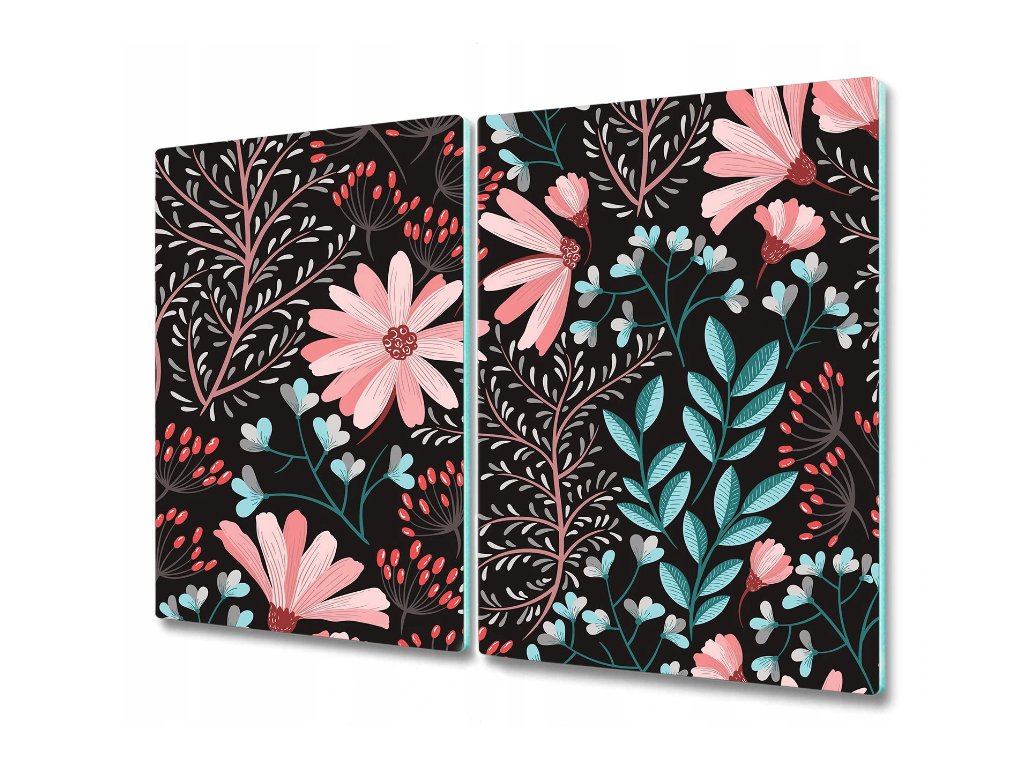 Sklenené Dosky na kuchynské Farby vintage 2x30x52 cm_0