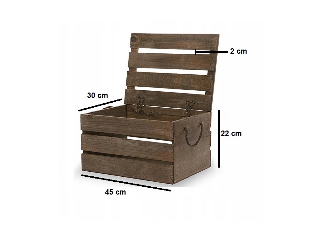Drevo box s vekom batožinového priestoru box Vintage_0