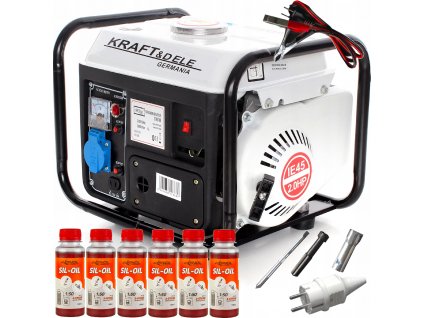 Elektrocentrála - Generátor energie 1500W 2KM 230 + 6x Oil_0