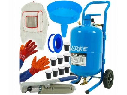 Pieskovačka - 19L MOBILNÝ SIFÓNOVÝ PÍSACÍ STROJ 4 TRYSKY MODRÉ_0