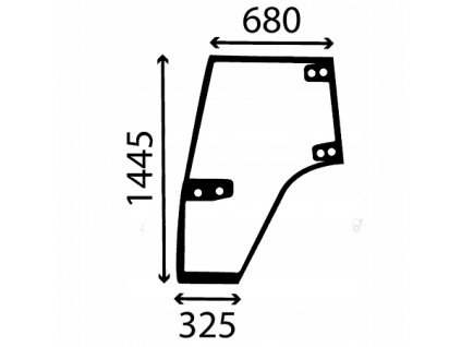 okno ľavých dverí New Holland T 7510 TVT_0