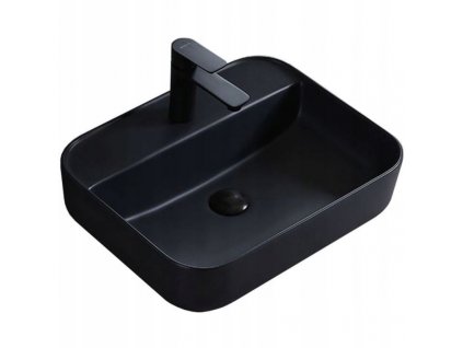 Umývadlo na dosku 51 x 40 cm matné ČIERNE REA MARTINA_0