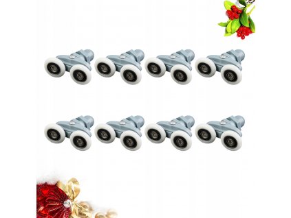 8PCS Posuvné puzdro na dvojité kolesá, plast_0