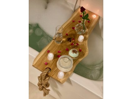 Darček, vaňová doska, polička na vaňu, dekorácia_0