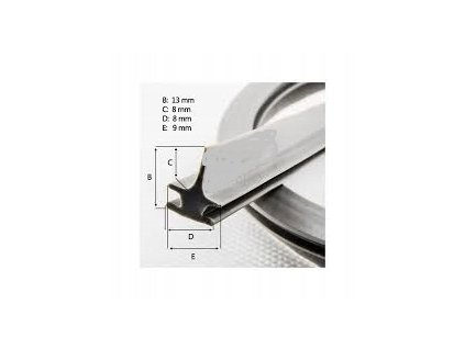 Spodné tesnenie - sivá vaňová zástena AQUAFORM_0