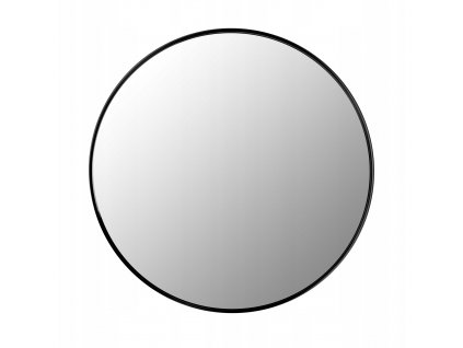 Okrúhle nástenné zrkadlo do kúpeľne čierne 40 cm_7