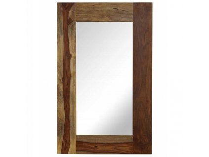Kúpeľňové zrkadlo s dreveným rámom 50 x 80 cm_1