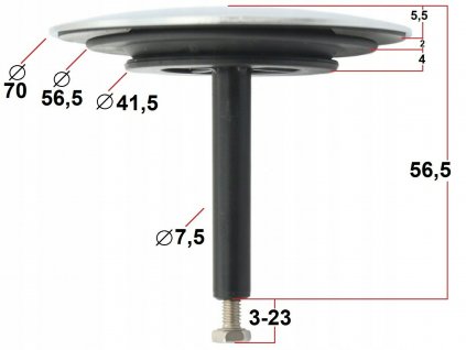 Automatická zátka sifónu za vaňu za skrutkou_1