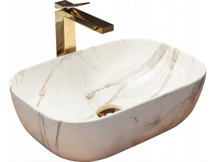 Mramorové keramické umývadlo na dosku BELINDA AIAX_0
