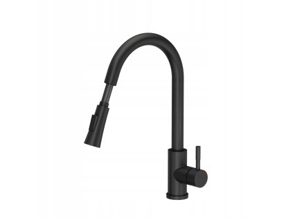 ČIERNY KUCHYNSKÝ faucetový TAP ČIERNY MATNÝ ODNÍMATEĽNÝ_2