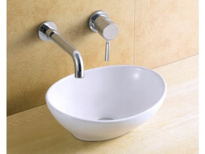 8021 Umývadlo na dosku umiestnené na doske, 40x33cm_0