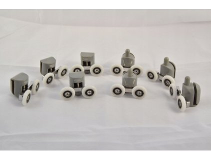 Sada 4 spodných + horných valčekov 05 23 mm dvojitá_0