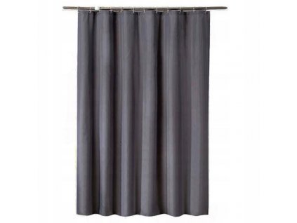 Sprchový záves s háčikmi 180x180 cm ŠEDÝ_0