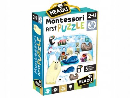 HEADU PUZZLE SEVERNÝ PÓL + MONTESSORI POSTAVY