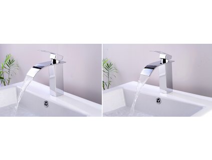 Chrómová umývadlová batéria s vodopádom 3184_1