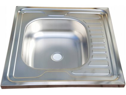 Prekrytý oceľový drez 60x60 so sifónom_1