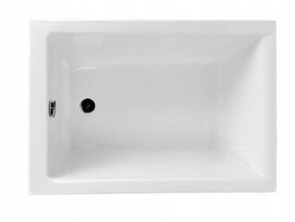 Obdĺžniková vaňa CAPRI 100x70 cm Polimat + sifón_0