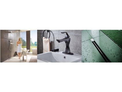 LINEÁRNY ODTOK 90 CM BUBLINY VZOR NÍZKY SIFÓN_1