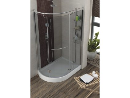 Sprchovací kút Etna 120x85 grigio Aquaform_0