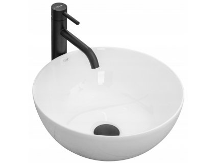 Umývadlo na dosku z keramiky STELLA WHITE Rea_0