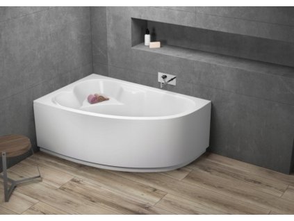 Rohová vaňa POLIMAT 140x80 cm NOEL + sifón_1