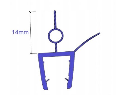 100cm tesnenie pre sprchovú kabínu | Sklo 4-6 mm_0