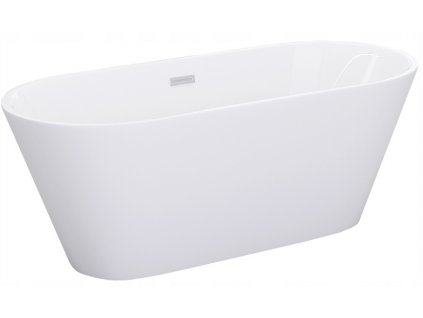 Samostatne stojaca vaňa 160 snehovo biela + chrómová batéria_2