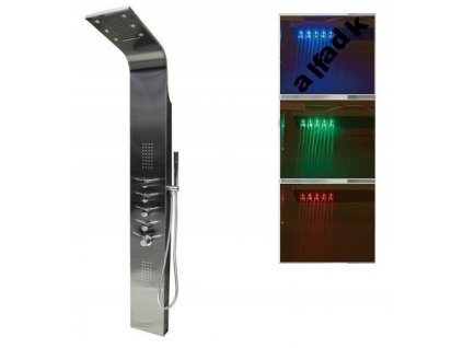 AKCIOVÁ OCELOVÁ COBRA 2 LED TERMOSTATOVÁ SPRCHOVÁ PANEL_0