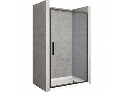 Výklopné sprchové dvere Rapid Swing 120cm ČIERNE_0