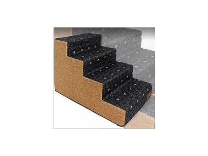 Schody pre psa, mačku 60x40 cm HNEDO-ČIERNE VYPR