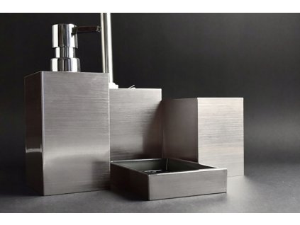 KÚPEĽŇOVÁ SADA na WC WC 4 prvky STRIEBORNÁ_1