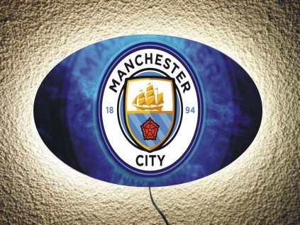 Nočná lampa MANCHESTER CITY na stenu alebo pracovný stôl