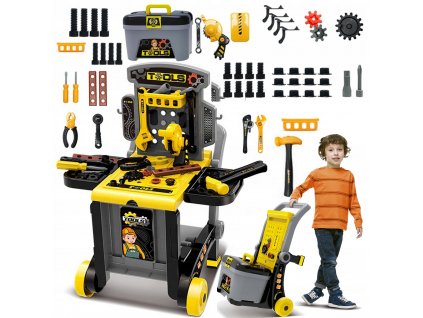 DIY stôl Workshop 3 v 1 SADA náradia/Vozík VYPR