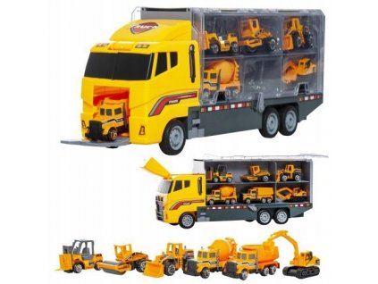 Transportér TIR+6 áut stavebné stroje VYPR