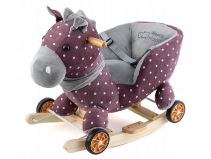 Hojdací koník Happy Hippo horse rocker FIALOVÝ VYPR