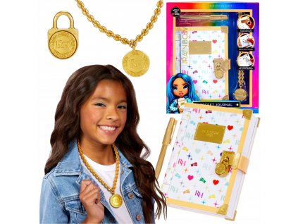 Dúhový tajný denník+náhrdelník+pero Rainbow High VYPR