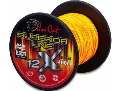 Rybárska šnúra Uni Cat 12x SUPERIOR LINE 0,60 mm 400 m