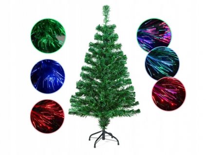 Umelý vianočný stromček LED s optickými vláknami 210 cm VYPR