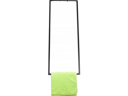 Vešiak stropný držiak na uteráky 120x45 cm kovový ČIERNY