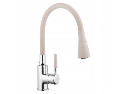 Kuchynská batéria béžová flexibilná výlevka INVENA_0