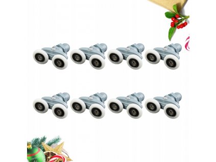 8PCS Dvojitá kolieska na kryty posuvných dverí_0